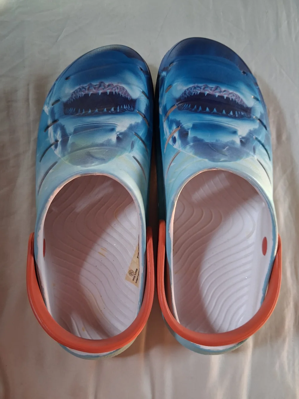 Men's Shark-Print Clog Sandals Size 10 & 11 Available NWOT